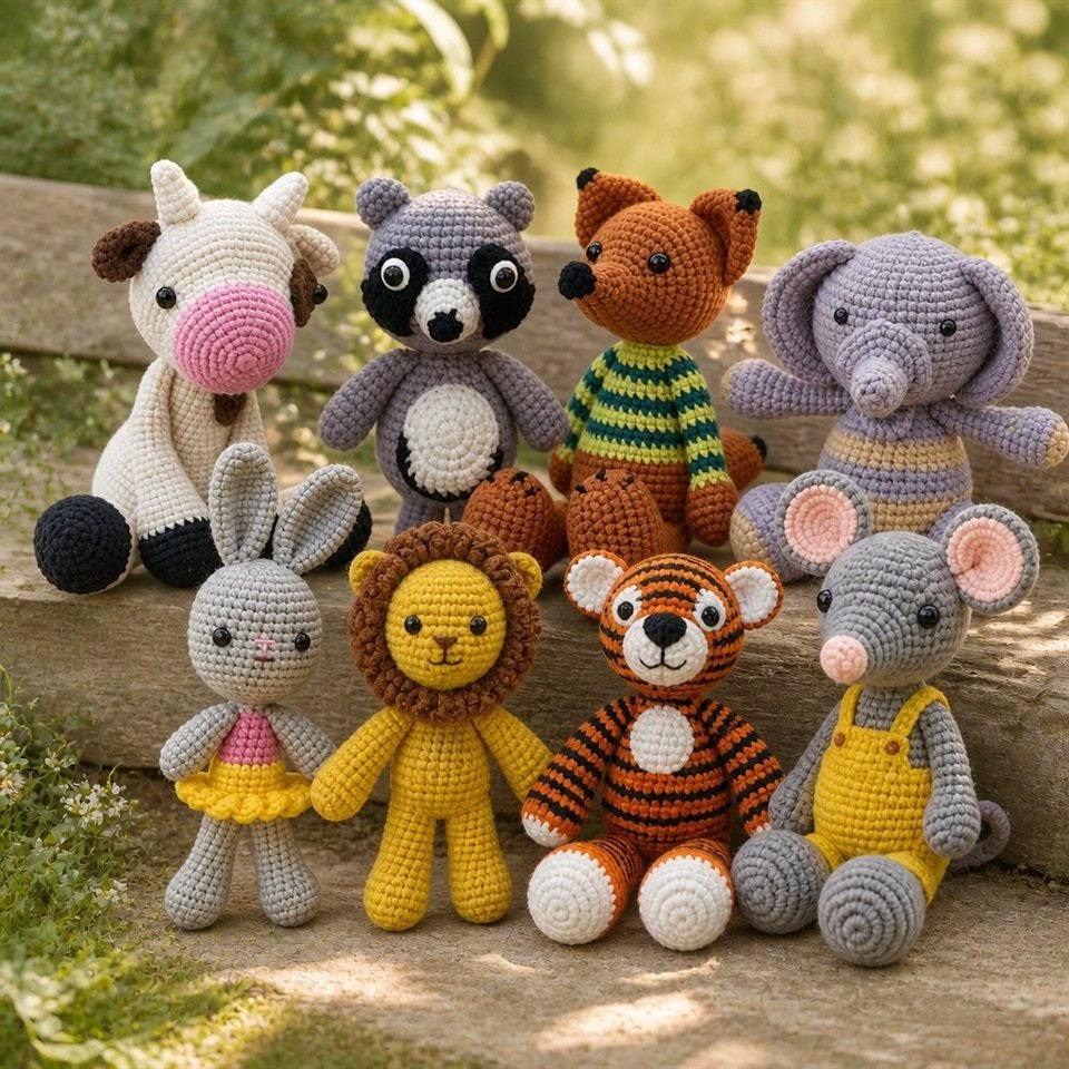 Woodland Animal Crochet Doll Collection