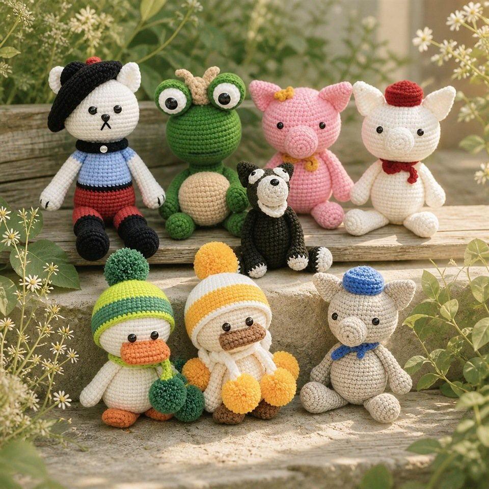 Cozy Character Crochet Doll Collection