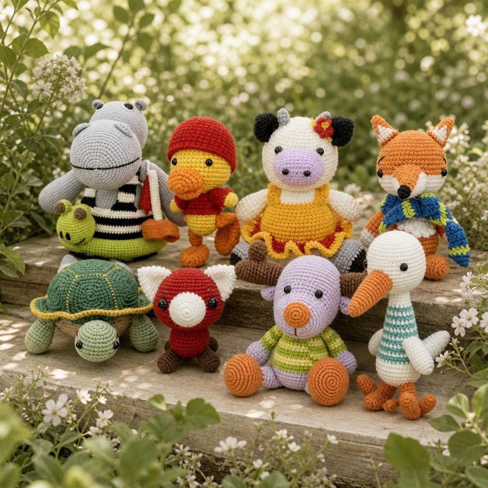 Farm Friends Crochet Doll Collection