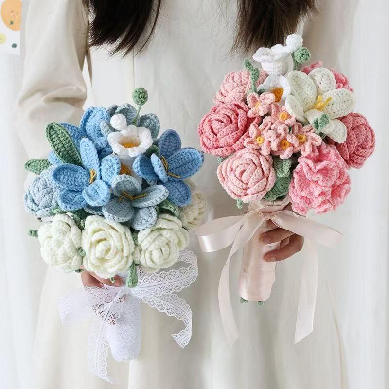 Handheld Crochet Wedding Bouquet Collection