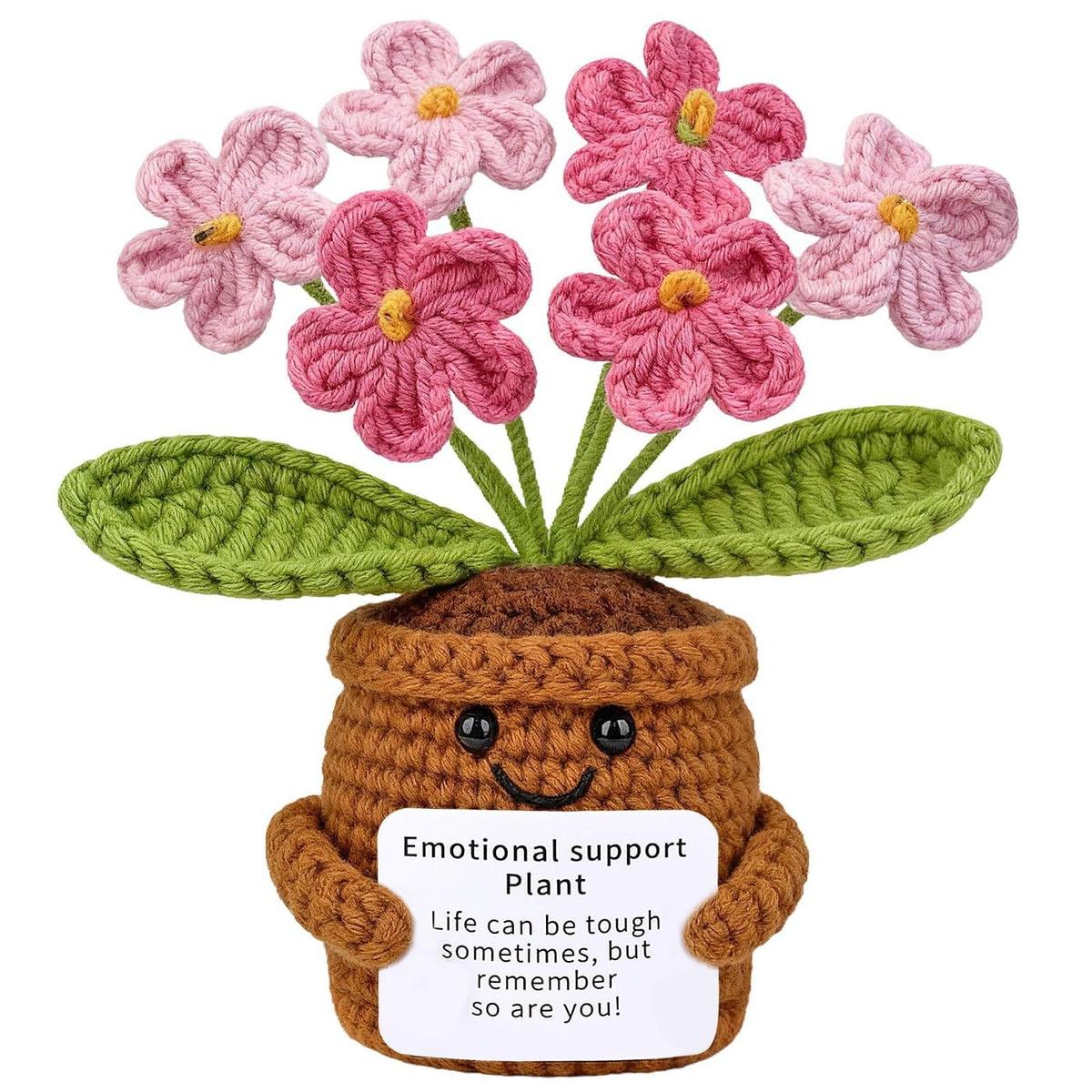 Positive Reminder Crochet Flower Pot product view 14