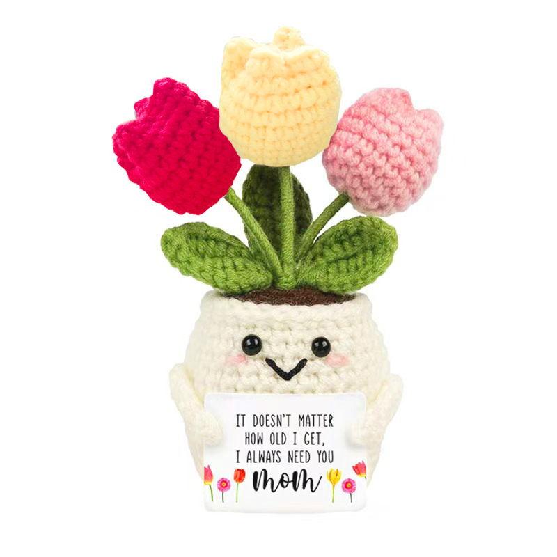 Positive Reminder Crochet Flower Pot product view 9