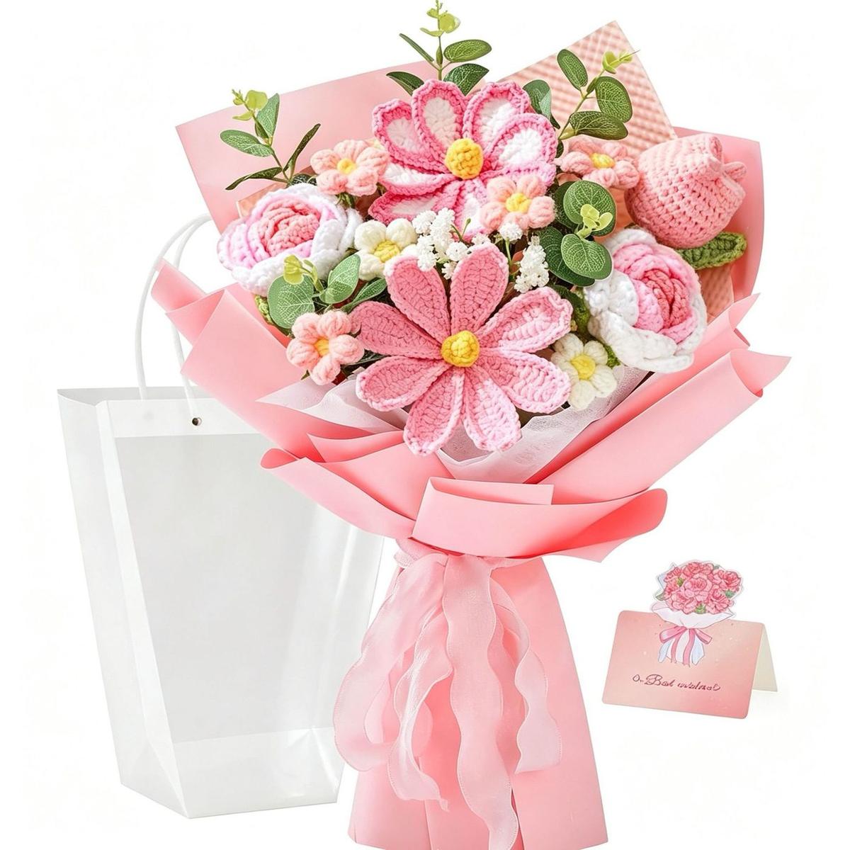 Daisy Garden Crochet Bouquet Collection shown in a clean product photograph