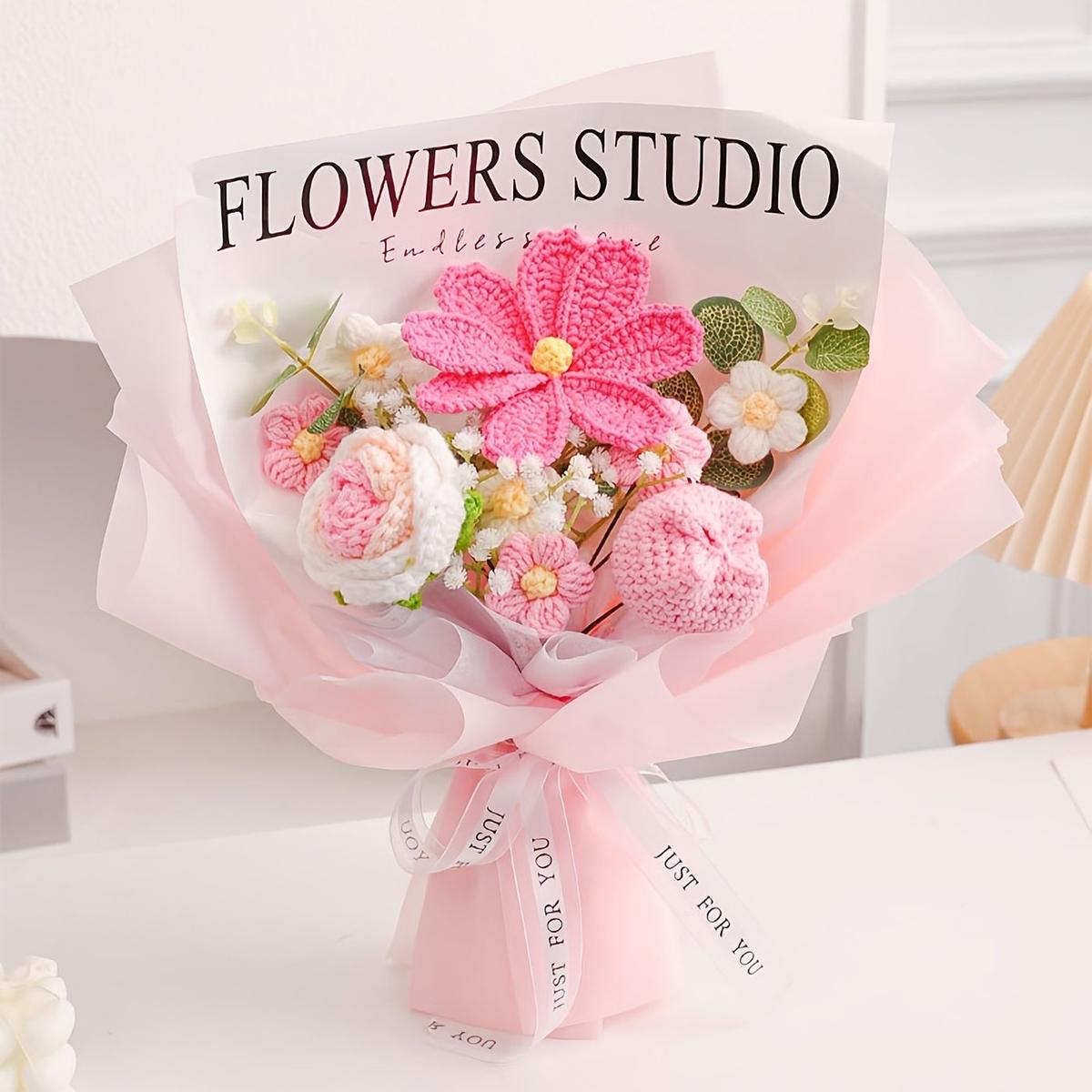 Studio Mini Crochet Bouquet Collection shown in a clean product photograph
