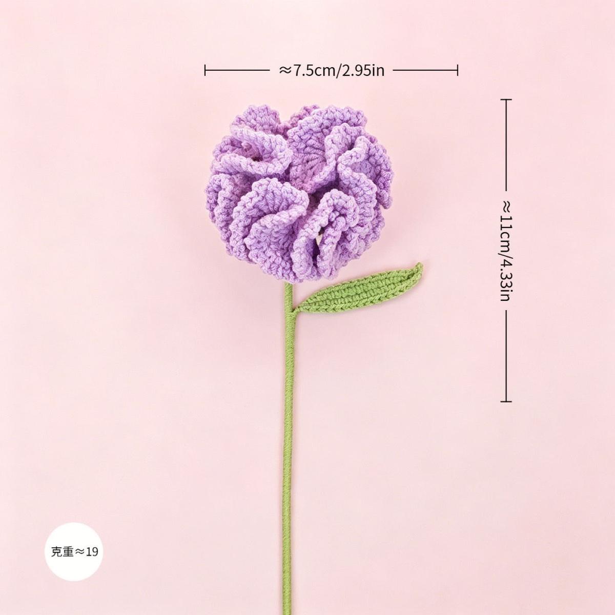 Carnation Crochet Stem product view 10