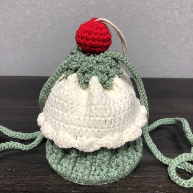 Cupcake Crochet Drawstring Bag product view 9