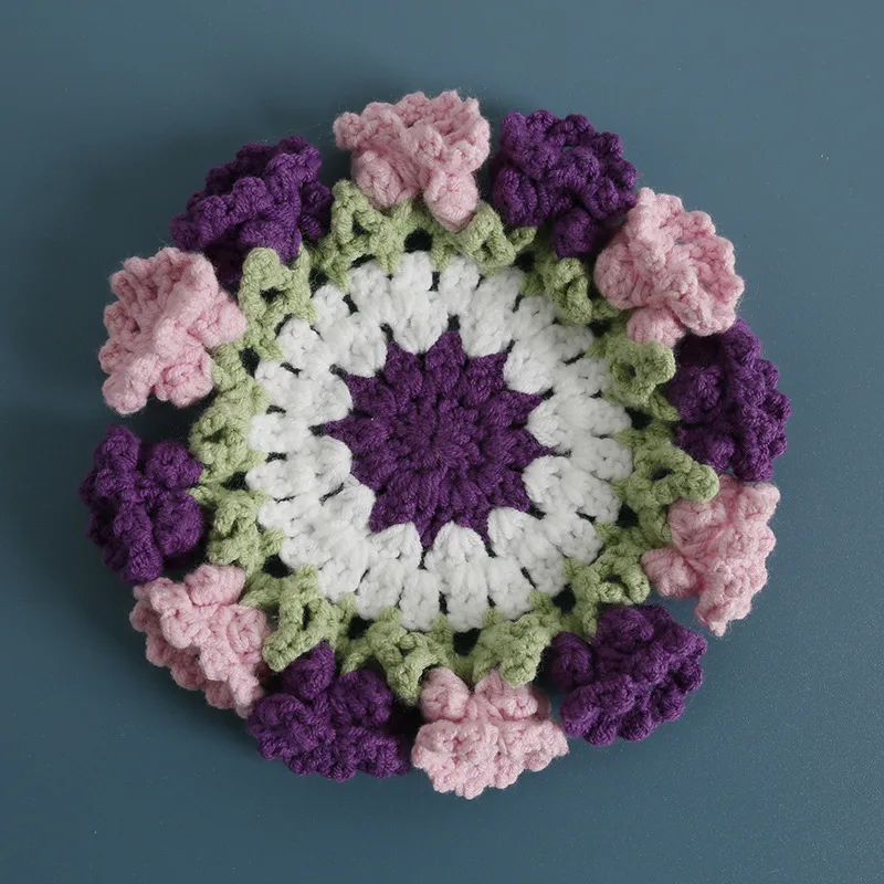 Garden Flower Crochet Coaster Set product view 10
