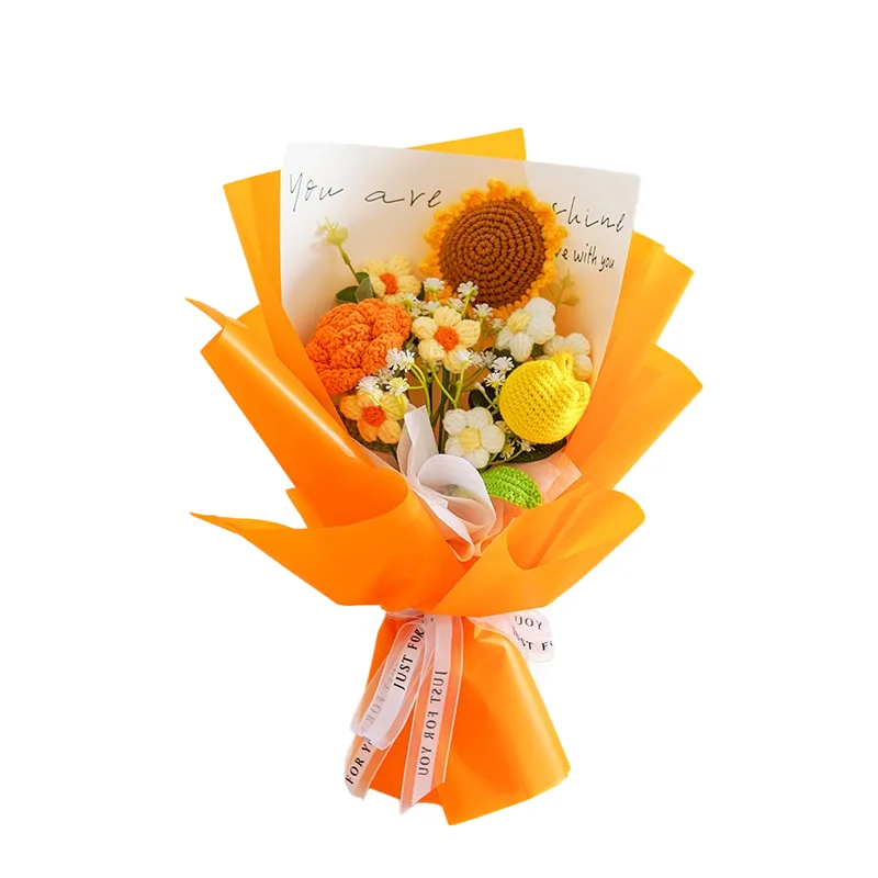 Citrus Sprig Mini Crochet Bouquet product view 9