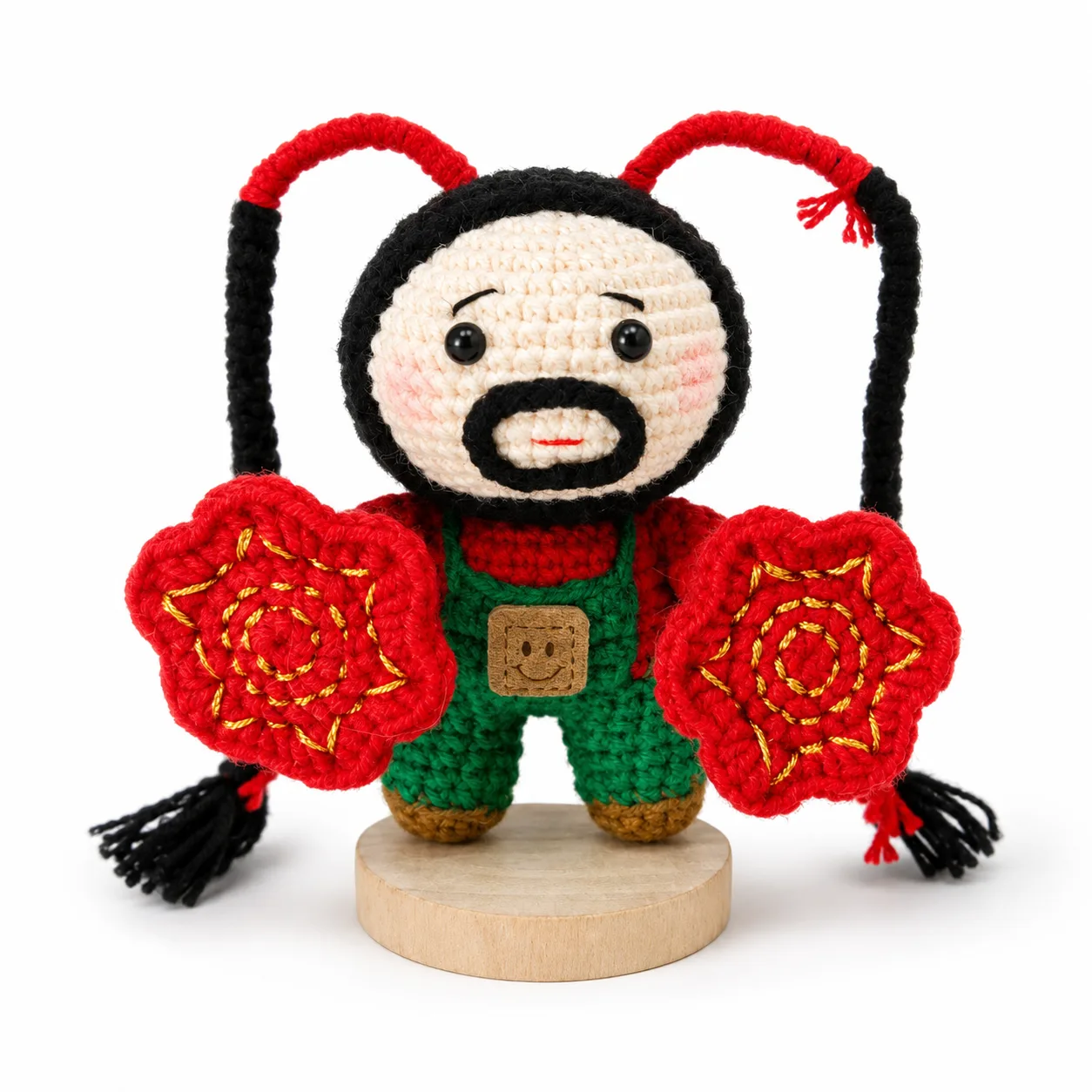 Spinning Handkerchief Folk Dancer Crochet Doll crochet product