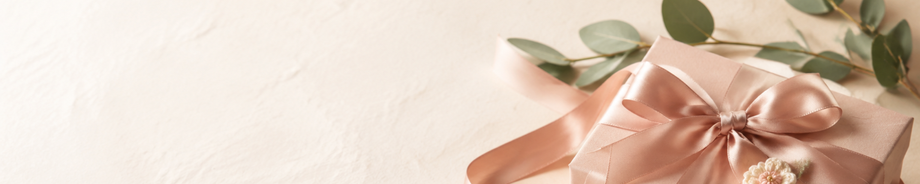 Mellovia gift box styled in warm ivory, blush and sage