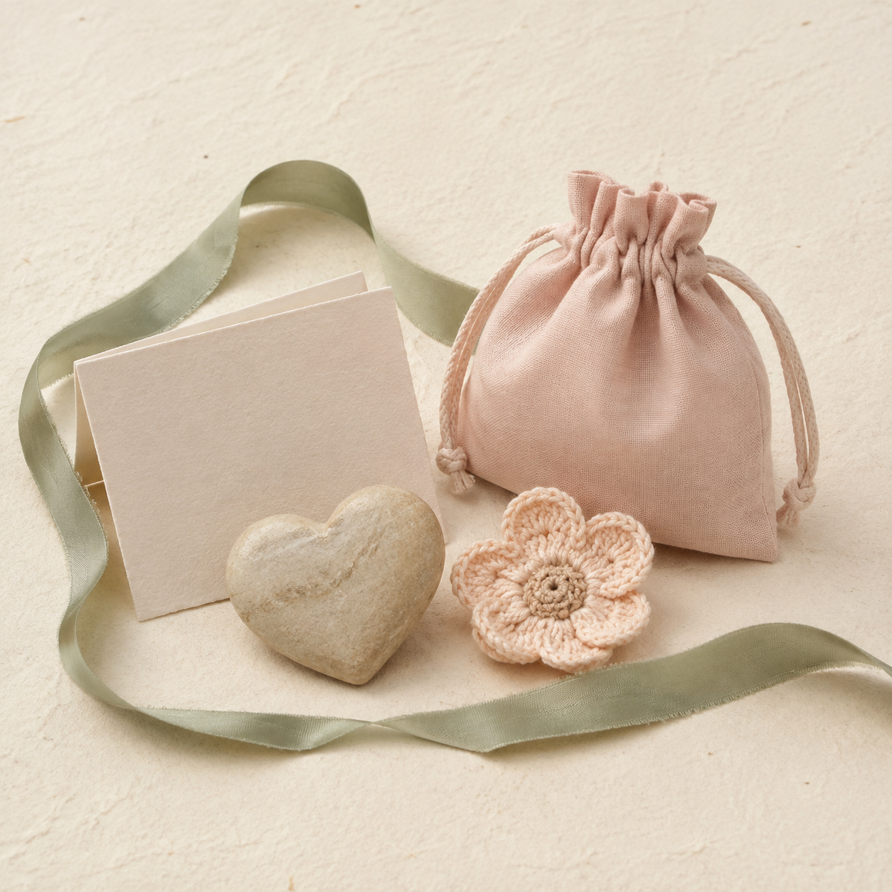 Small keepsake gift arrangement with handcrafted details